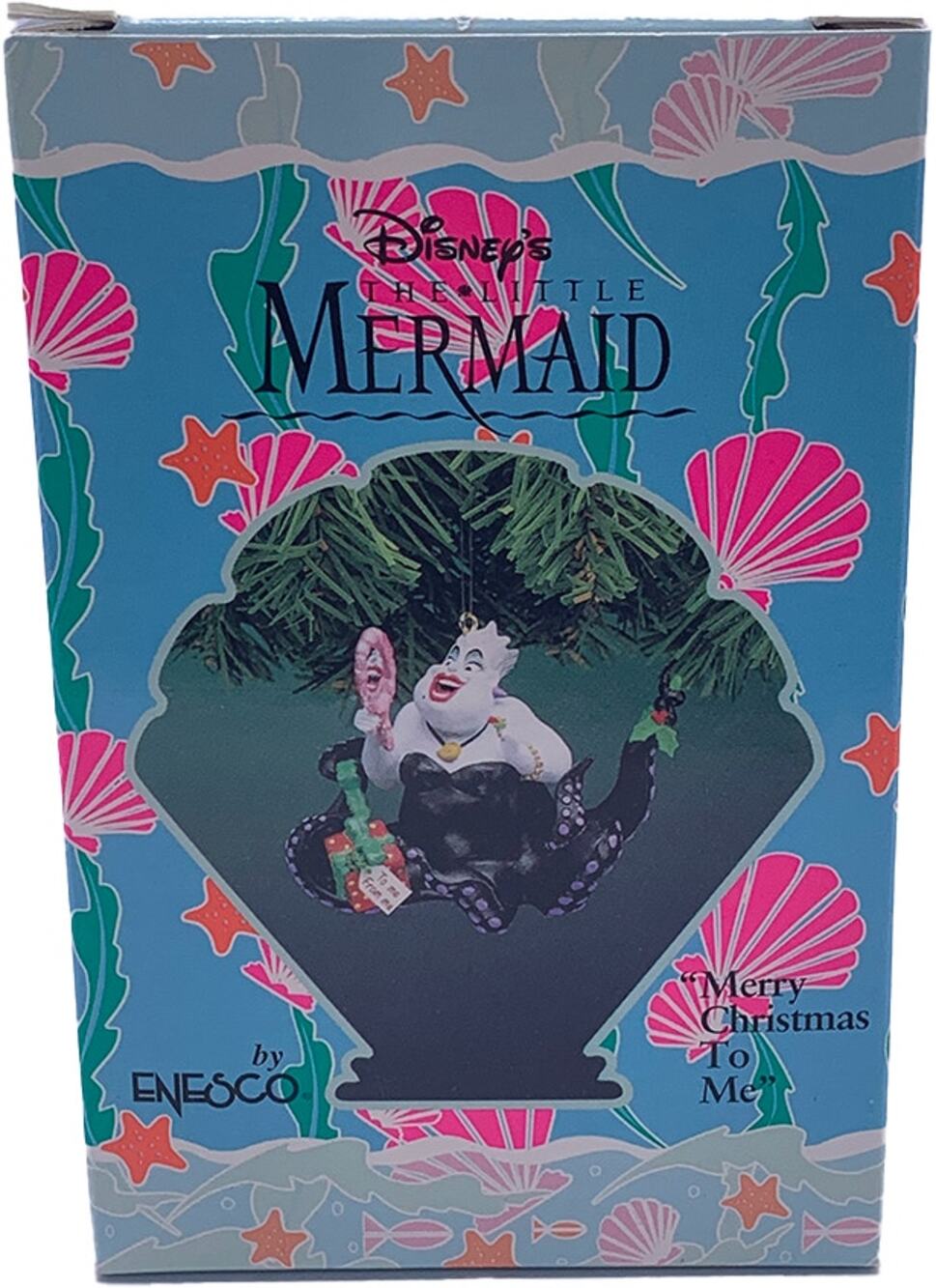 Enesco Disney Little Mermaid URSULA Merry Christmas Collectible Ornament in Box